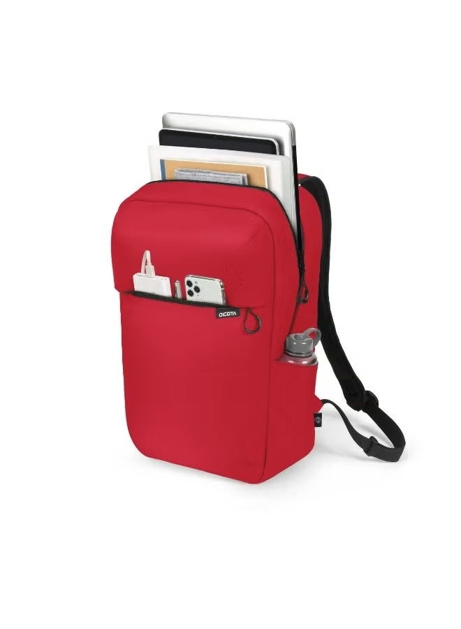 ديكوتا حقيبة ظهر Dicota D32121-RPET COMMUTER لأجهزة اللابتوب مقاس 13 إلى 16 بوصة، سعة 16 لتر، مقاومة لرذاذ الماء، خفيفة الوزن، باللون الأحمر - Image 5