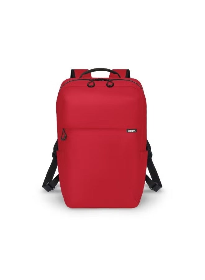 ديكوتا حقيبة ظهر Dicota D32121-RPET COMMUTER لأجهزة اللابتوب مقاس 13 إلى 16 بوصة، سعة 16 لتر، مقاومة لرذاذ الماء، خفيفة الوزن، باللون الأحمر - Image 1