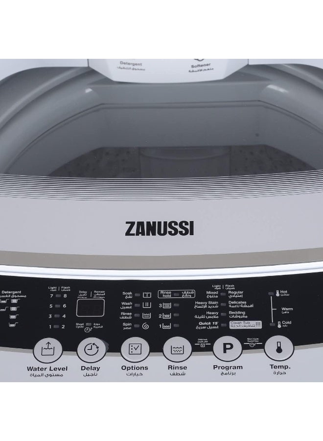 زانوسي غسالة ملابس زانوسي فاميلي كير، تحميل علوي، 8 كجم، ديجيتال، أبيض، ZWT80700W - Image 5