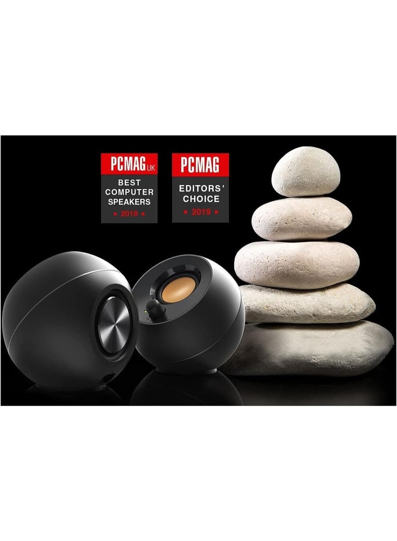 Creative Pebble 2.0 USB-Powered Desktop Speakers with Far-Field Drivers and Passive Radiators for Pcs and Laptops (Black) - Image 3