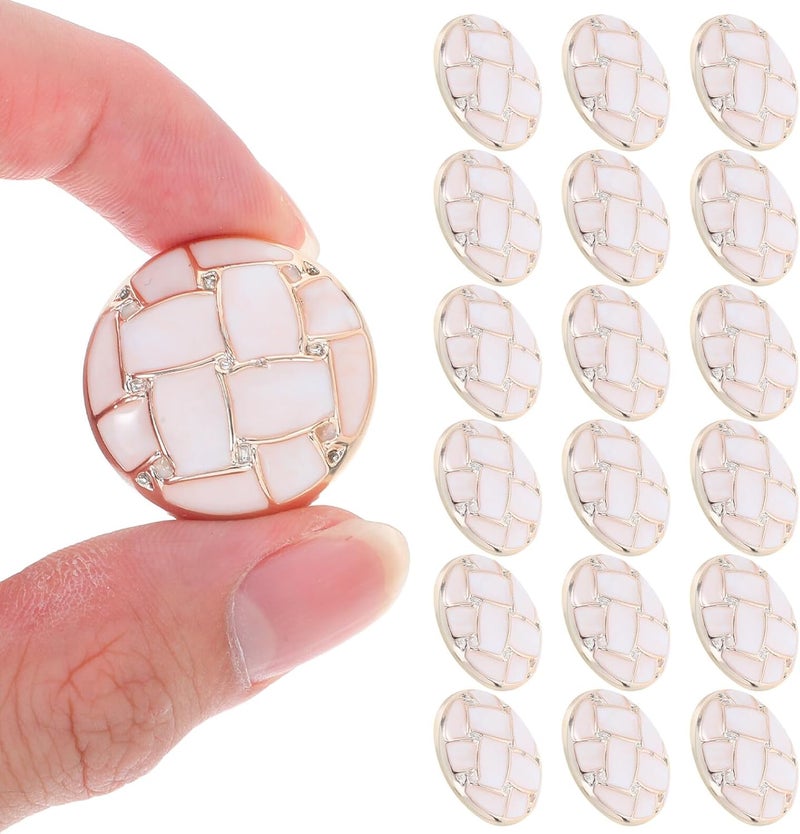 Balanced weight 20pcs White Round Coat Buttons with Woven Design, 25mm Plastic Garment Fasteners for Jackets, Sweaters, Outerwear Sewing and DIY Crafts Air & land transit compatible Sufficient order stock Trendy flexible practical build Home & professional compatible Individual group scene compatible Gulf popular simple design Backup reserve local stock Cost effective upgraded craftsmanship Processed natural substance Multiple local stock source Fixed & portable compatible Popular trusted craftsmanship Quick use-switch compatible build Diverse application fit Light precision processed material Trendy natural assorted colors Authorized haulage delivery Simple multi-feature universal build Local & cross border ship compatible Durable versatile substance Light durable upgraded substance Diverse operation compatible Multi-use qualified quality Multi stock guarantee supply - Image 1
