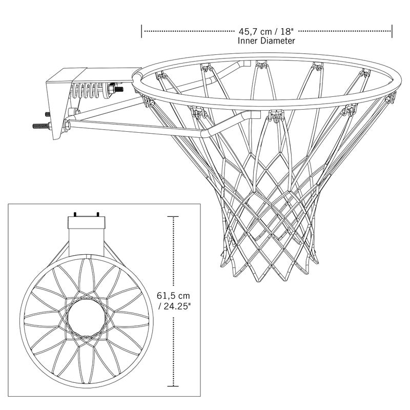 Lifetime Slam-It Basketball Rim, Will Not Fit Other Brands, 18 Inch, Black - Image 4
