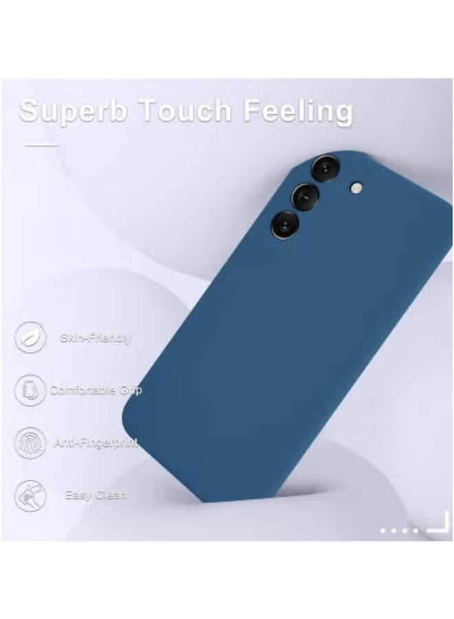 JAJEEK Samsung Galaxy S22 Plus Case Soft Silicone Slim Cover with Screen Protector | Shockproof Anti-Scratch Full Body Protection | Wireless Charging Compatible | Microfiber Lining | Durable Navy Blue Protective Case for Samsung S22+ Accessories - Image 2