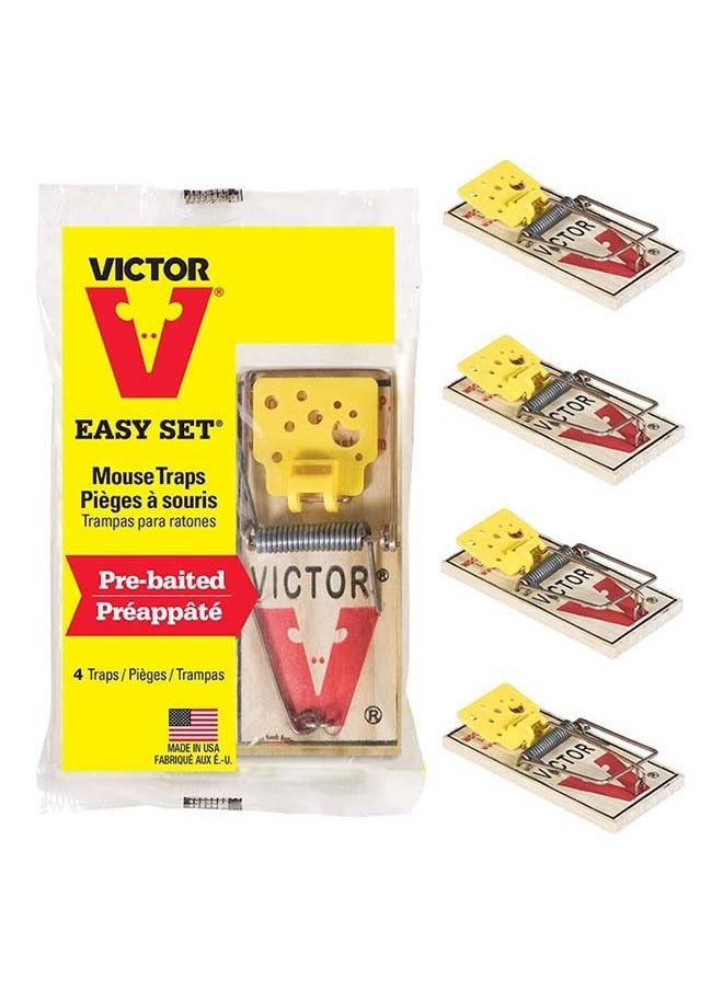 Victor - Victor Easy Set Mouse Trap 4 Pack - Image 1