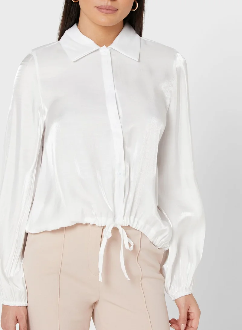 ELLA Shimmer button down top