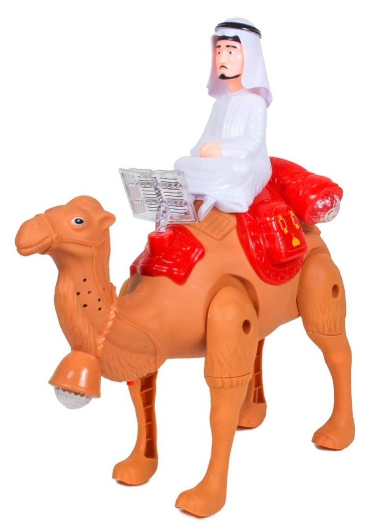 جمل يمشي مع أضواء وأغاني موسيقية، ألعاب حيوانات للأطفال - Image 1