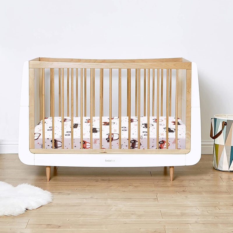 Fitted Crib Sheet - Baby Nursery Sheet 100% Polyester 1 Pack Cozy Bed Sheet for Standard Crib and Toddler Mattresses - Car Nursery Bed Sheet Infant Toddler Sheet for Baby - Image 4