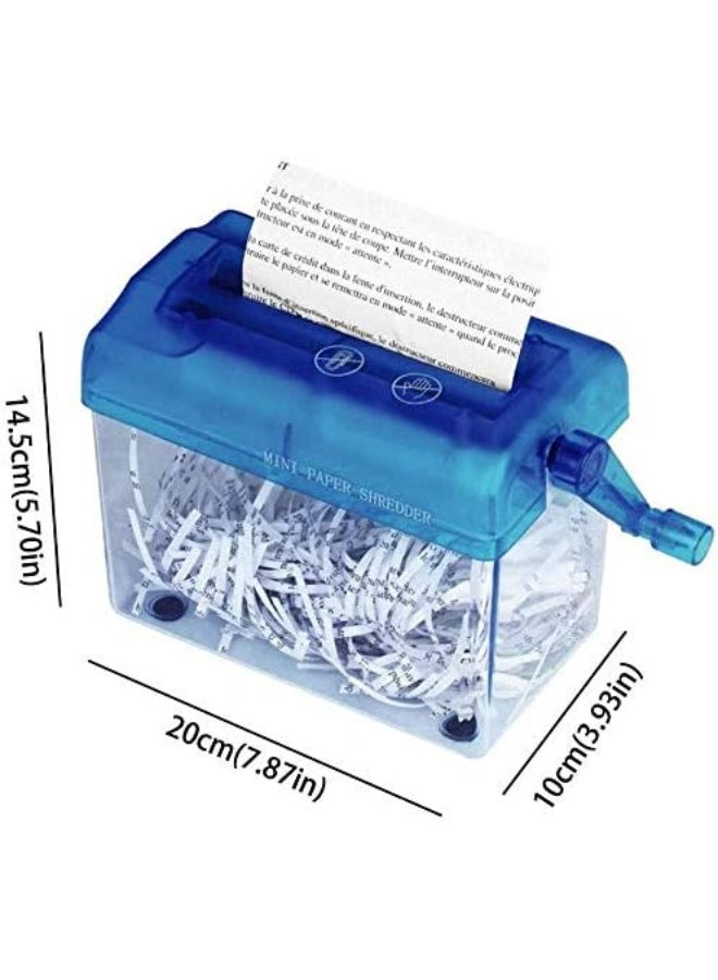 FDTY Portable Paper Hand Shredder - Blue - Image 2