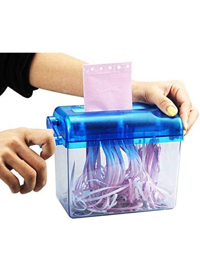 FDTY Portable Paper Hand Shredder - Blue - Image 4