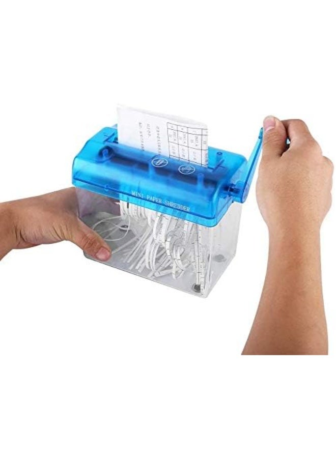 FDTY Portable Paper Hand Shredder - Blue - Image 3