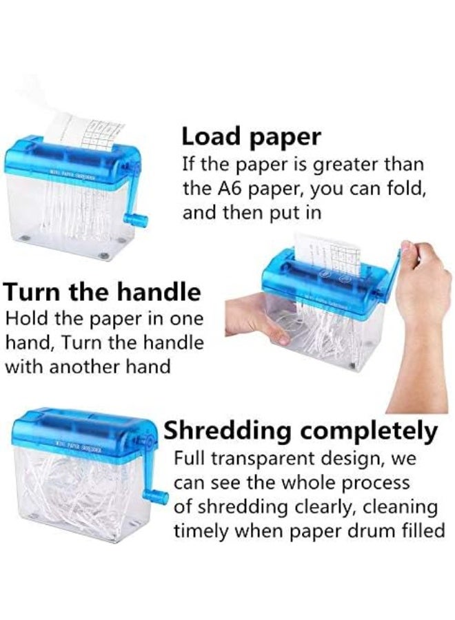 FDTY Portable Paper Hand Shredder - Blue - Image 5