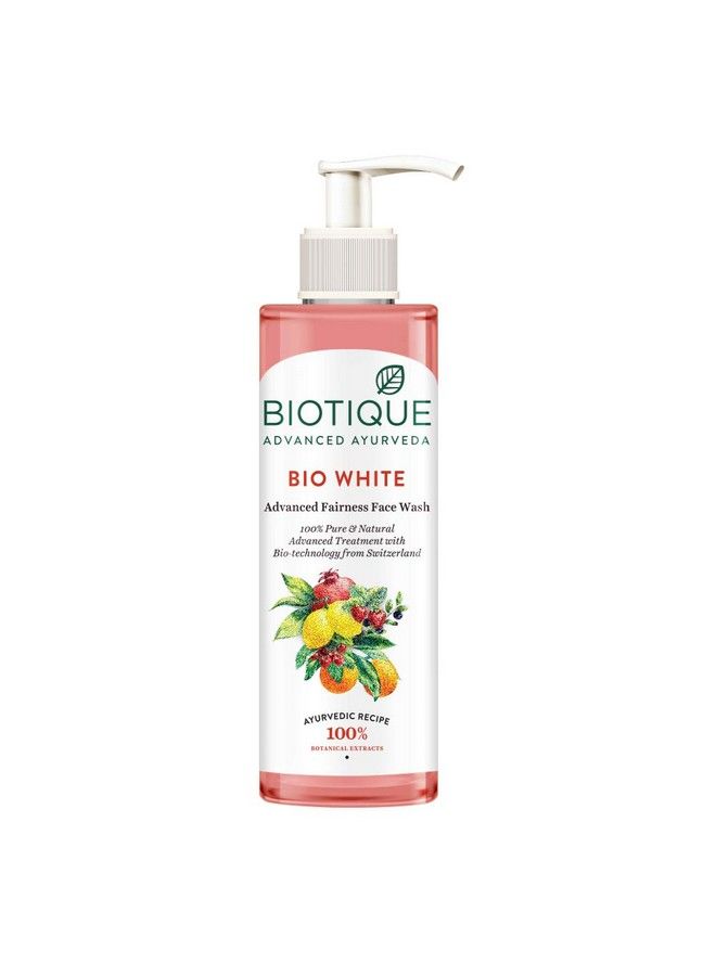 Biotique Bio White Advanced Fairness Face Wash 200 Ml And Bio Milk Protein Whitening & Rejuvenating Face Pack For All Skin Types 50G (Pack Of 2) - Image 3