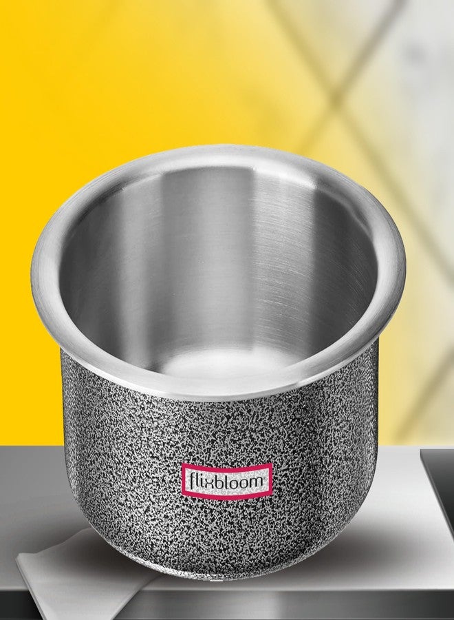 Flixbloom Finest Hard Anodised Kitchen Utensils Cookware Sets Induction Base Tope/Bhagona/Patila/Handi Thick Aluminium Container (5.5 Litre Tope) - Image 1