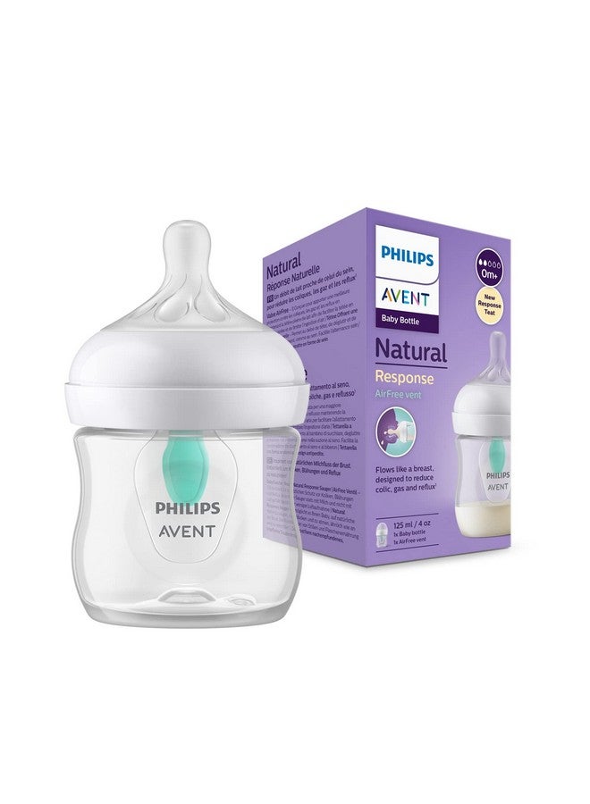 Avent Philips Avent Natural Response Baby Bottle - 125ml with AirFree Vent, BPA Free for Newborns