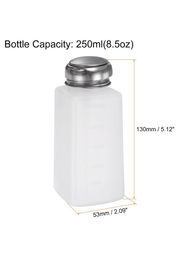 هيدفانا 3 قطع فارغة، زجاجة مضخة موزع سائل فارغة، مع غطاء من الفولاذ المقاوم للصدأ مانع للتسرب، 3 ألوان. - Image 4