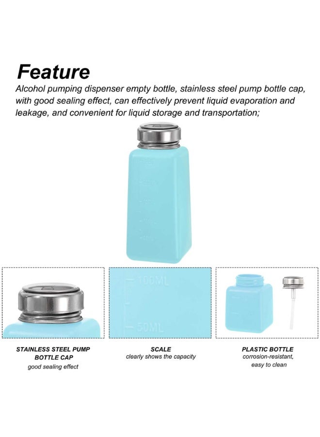 هيدفانا 3 قطع فارغة، زجاجة مضخة موزع سائل فارغة، مع غطاء من الفولاذ المقاوم للصدأ مانع للتسرب، 3 ألوان. - Image 2