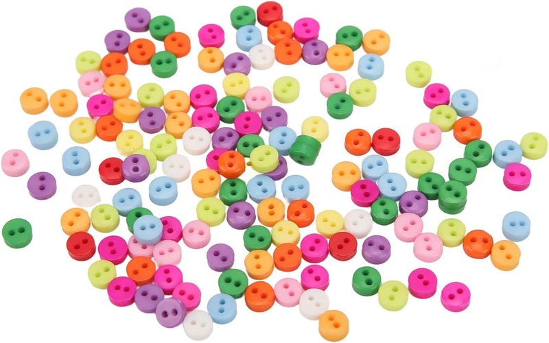 500PCS Resin Sewing Buttons, Mixed Colors Clothing Buttons, Glossy Sewing Supplies for Craft, Clothing Decoration, School Projects, Christmas & Thanksgiving (#1) - Image 4