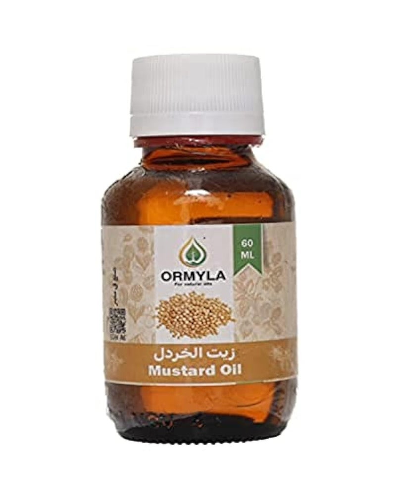 Ormyla Mustard Oil Virgin for Hair, Skin and Body, 60 ml