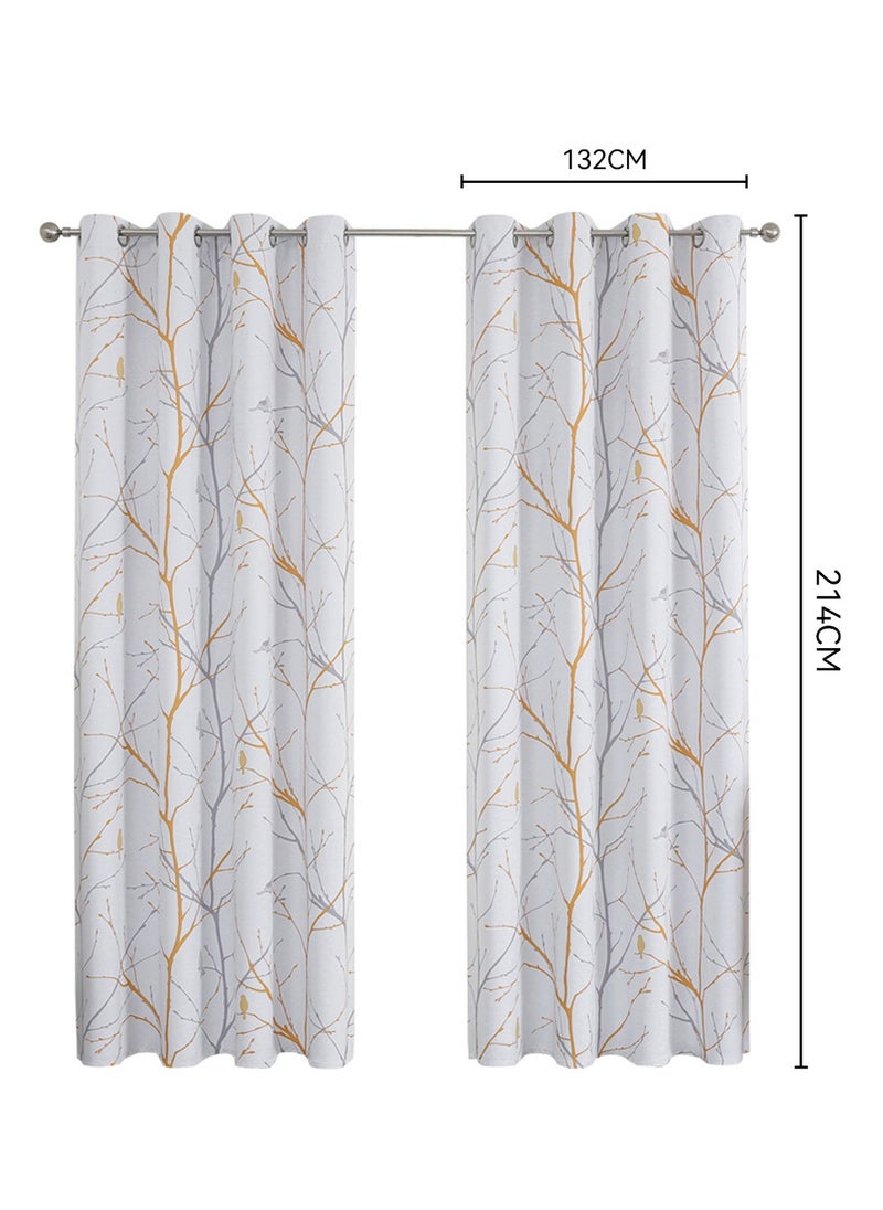 ليوكور - 2 لوحات الستائر 132*214 سم - Image 1