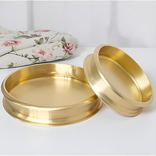 NUTRION Bronze Uruli Combo | 9 Inch 2.5 L & 10 Inch 3.5 L | Traditional Kerala Cookware for Payasam, Curry & Festive Cooking | Handmade, Non-Toxic & 100% Naturally - Image 1