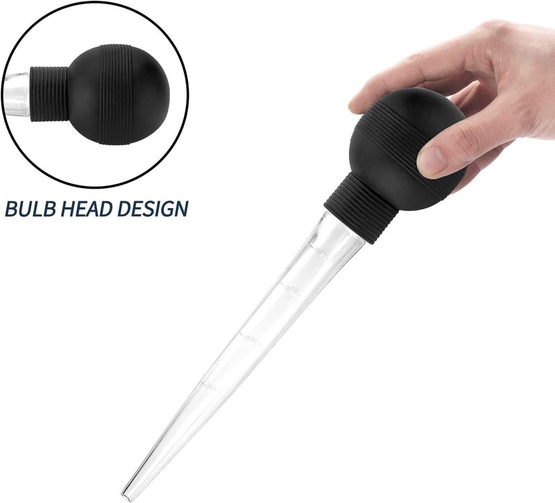 Kendane Turkey Baster With Cleaning Brush, Baster Syringe for Home Baking and Roaster Turkey, Include Detachable Food Grade Bulb with Double Scales for BBQ Grill Baking Kitchen Cooking - Image 5
