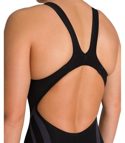 ARENA Women's Powerskin Carbon Core FX Open Back Racing Swimsuit, Full Body Short Leg One Piece Athletic Tech Suit, Black/Gold, US Size 30 - Image 5
