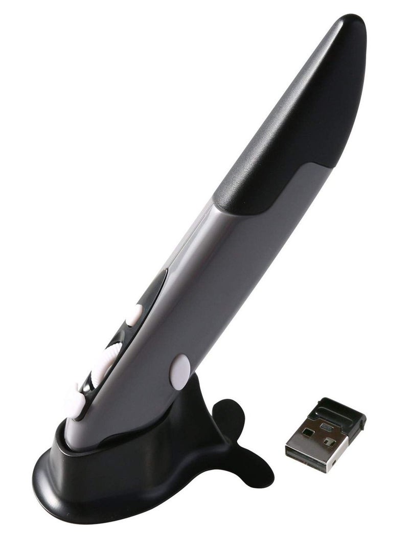 Generic Gray 2.4Ghz Wireless Optical Pen Air Mouse Adjustable 500/1000Dpi For Pc Android  - Image 1