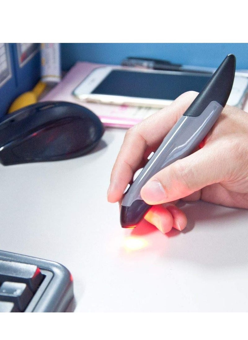 Generic Gray 2.4Ghz Wireless Optical Pen Air Mouse Adjustable 500/1000Dpi For Pc Android  - Image 5