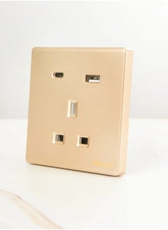 BRILLANT 3pcs dual-port USB plug Modern Gold Brilliant  - Image 2