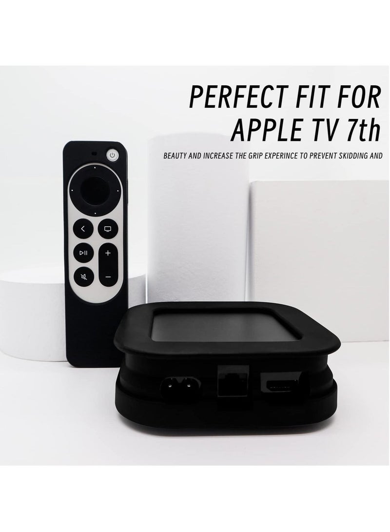 Captaintech Silicone Case for 2023 Apple TV 4K, Siri Remote Cover, Silicone Protective TV Box Case, Remote-Control Sleeve Foldable of Protective Sleeve Shell for protecting electronic products - Image 4