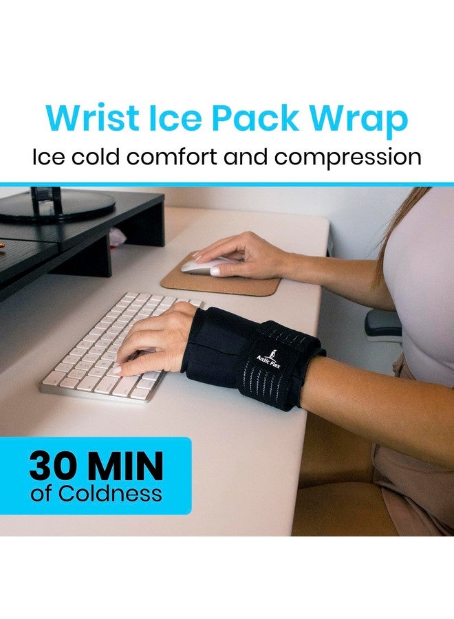 Arctic Flex Wrist Ice Pack Wrap - Extra Strength Hot & Cold Therapy - Reusable Hand & Thumb Freeze Sleeve - FSA/HSA Approved for Arthritis, Carpal Tunnel, Surgery, & Pain Relief (Fits Left & Right) - Image 1