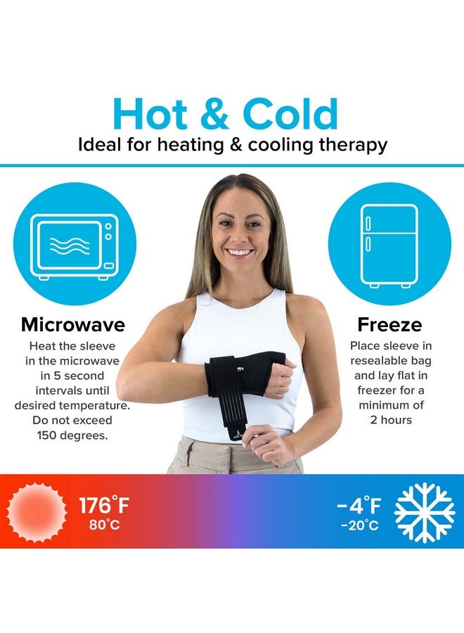 Arctic Flex Wrist Ice Pack Wrap - Extra Strength Hot & Cold Therapy - Reusable Hand & Thumb Freeze Sleeve - FSA/HSA Approved for Arthritis, Carpal Tunnel, Surgery, & Pain Relief (Fits Left & Right) - Image 3