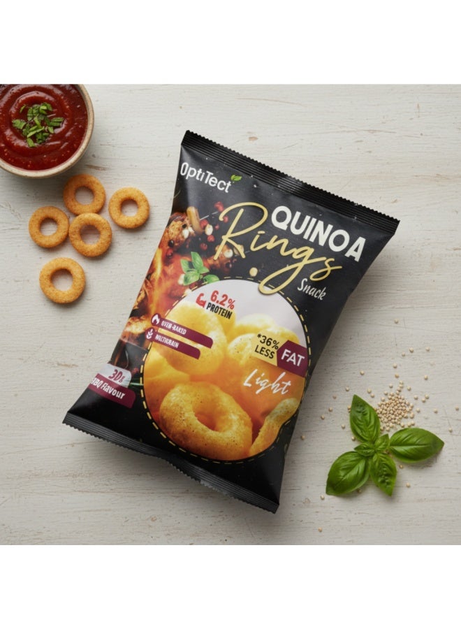 Optitect Quinoa Rings Snack, Barbecue, 30 Gm