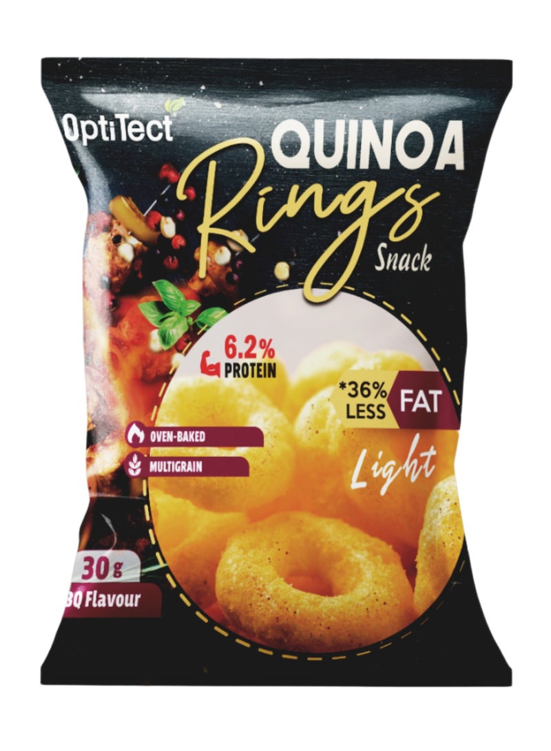 OptiTect وجبة خفيفة من حلقات الكينوا من أوبتيتيكت، بنكهة الشواء، 30 جرام - Image 1