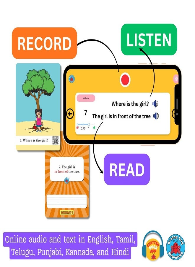 Brainy Bug Resources بطاقات تعليمية صوتية من Brainy Bug Resources | 30 كلمة تدل على الموقع - المستوى 1 | الصوت باللغات الهندية والإنجليزية والتاميلية والتيلوجوية والكانادية والبنجابية | حروف الجر | اللغة الإنجليزية المنطوقة | للأطفال ذوي الاحتياجات الخاصة - Image 5