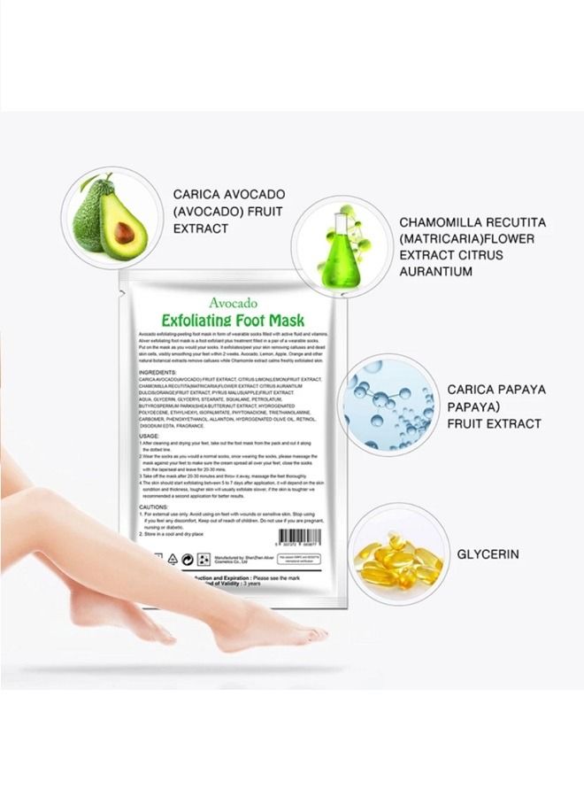 ALIVER Set Of 4 kinds of Foot and face Masks - Image 4