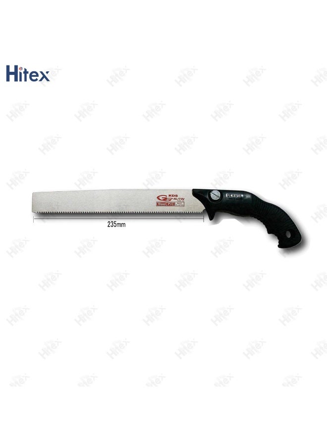 هيتكس منشار هيتكس جي جي اليدوي الياباني المدمج بمقبض مريح للخشب والبلاستيك والقطع العام | مقبض مسدس | صنع في اليابان - Image 2