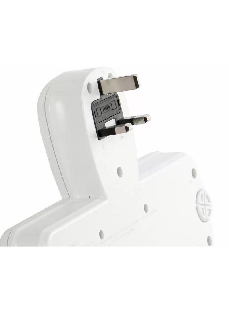 صن تك مقبس عالمي ثنائي الاتجاه مع محول توصيل مباشر بمنفذي USB بقوة 3250 وات - Image 3