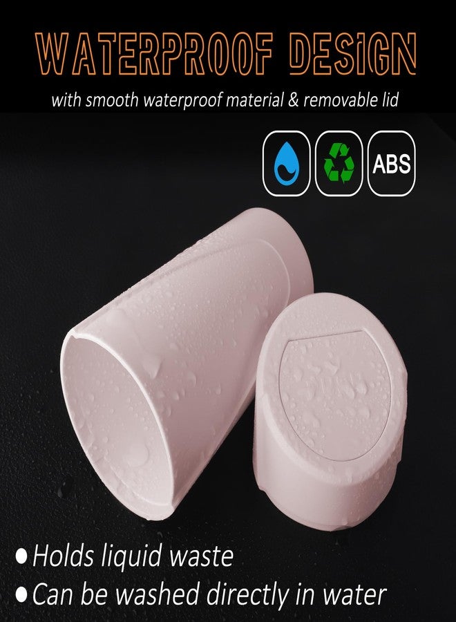 xiaoniu Car Trash Can with Lid, Leakproof Garbage Can with 40 Attached Trash Bags, Mini Essential Car Accessories for Interior for Car,SUV, Home, Office (Sakura Pink) - Image 4