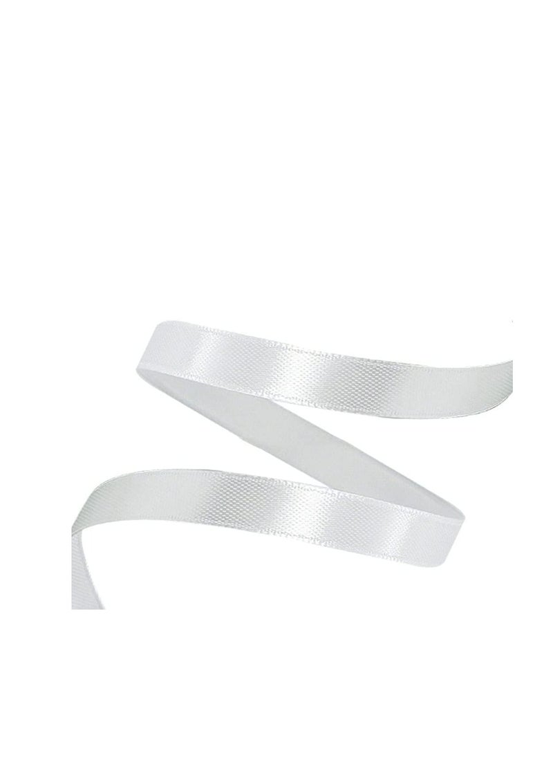MARKQ White Satin Ribbon, 12mm x 25yd Fabric Polyester Ribbon for Gift Wrapping, Party Favors, Wedding Decorations, Bow Making, Bouquets, Sewing Projects & Craft Supplies  - Image 3