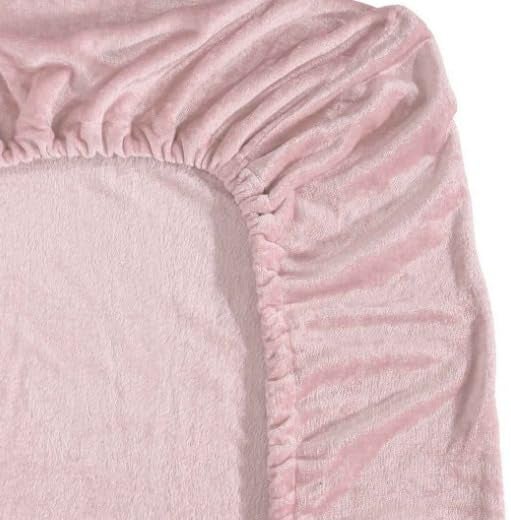 S&S Sands® Elastic Warm Bedsheet for Winter Single Bed 36 x 78 x 8 inches, with 1 Pillow Cover. (Light Pink) - Image 3