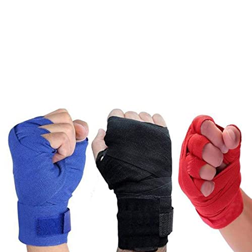 Lycan Boxing Wraps MMA Gloves Inner Boxing Gloves #Boxing Hand Wraps (Blue) - Image 4