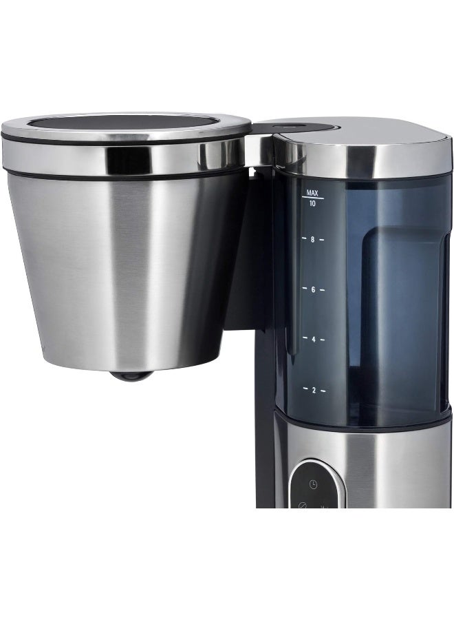 WMF Lumero Coffee Maker With Glass Jug Filter Coffee 10 Cups Timer Function Warming Plate Removable Water Tank Touch Display Drip Stop Swivel Filter Automatic Shut Off 1000 W - Image 2