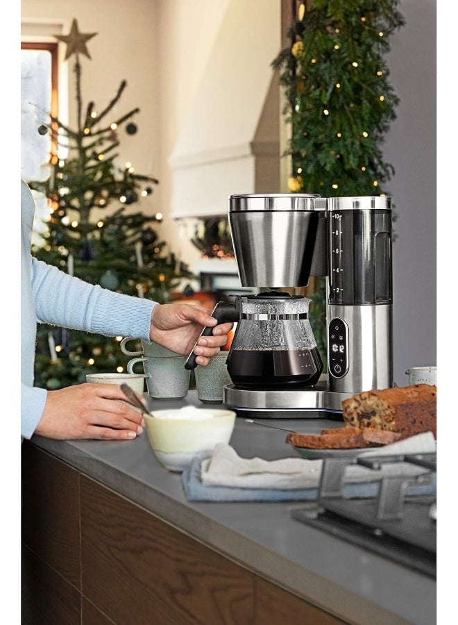 WMF Lumero Coffee Maker With Glass Jug Filter Coffee 10 Cups Timer Function Warming Plate Removable Water Tank Touch Display Drip Stop Swivel Filter Automatic Shut Off 1000 W - Image 5