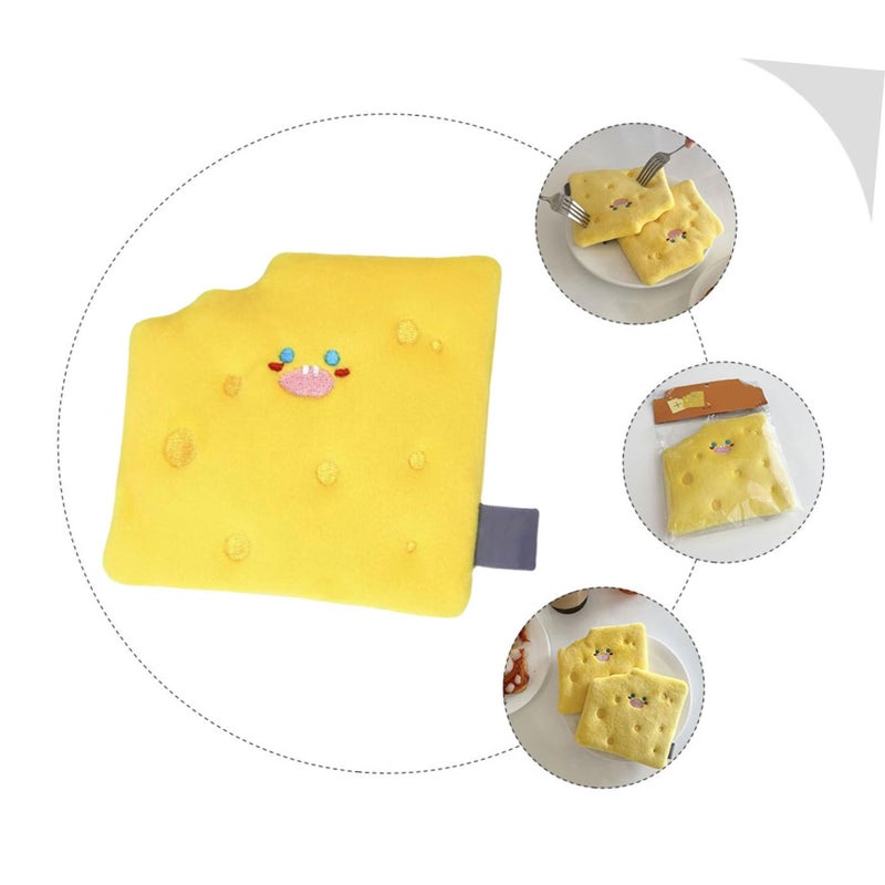 Interactive Dog Snuffle Mat With Crinkle Sound Foraging Toy Mental Stimulation Squeaky Cheese Shape - Image 4