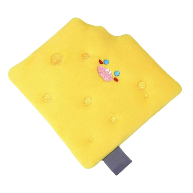 Interactive Dog Snuffle Mat With Crinkle Sound Foraging Toy Mental Stimulation Squeaky Cheese Shape - Image 2
