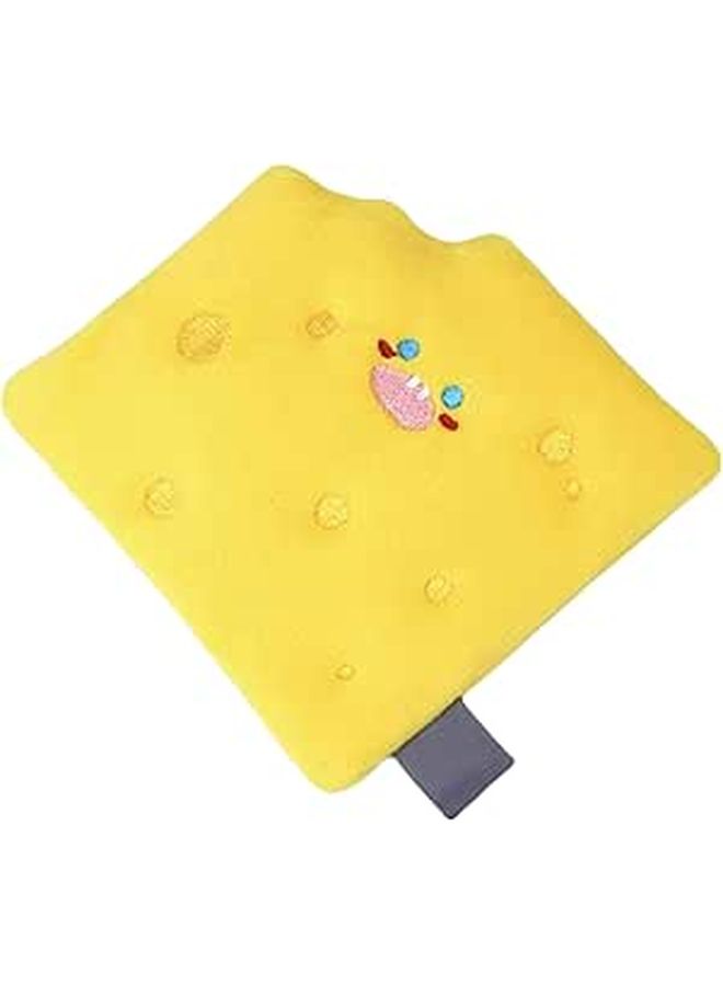 Interactive Dog Snuffle Mat With Crinkle Sound Foraging Toy Mental Stimulation Squeaky Cheese Shape - Image 1