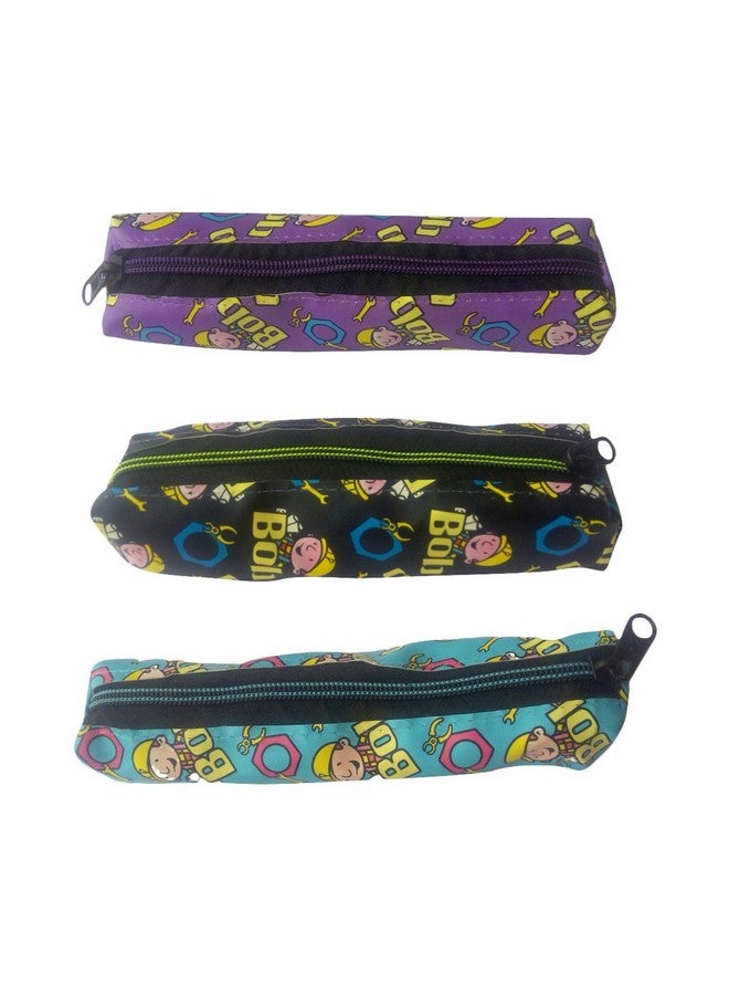 Blue Hut Blue Hut Pencil Pouch Pack of 3(20 CM x 6 CM) Assorted - Image 4
