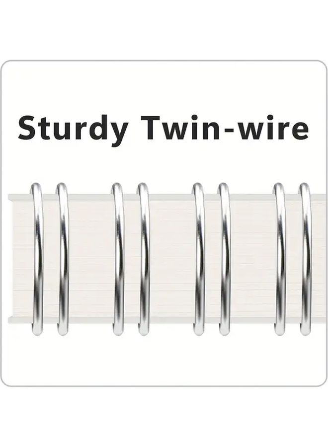 A5 Spiral Notebook 160 Pages With Plastic Cover Perforated Paper For Bullet Journaling Office School - Image 3