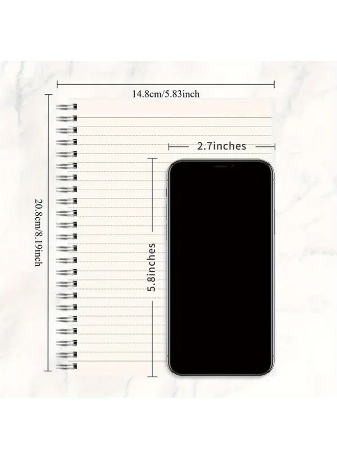 A5 Spiral Notebook 160 Pages With Plastic Cover Perforated Paper For Bullet Journaling Office School - Image 2